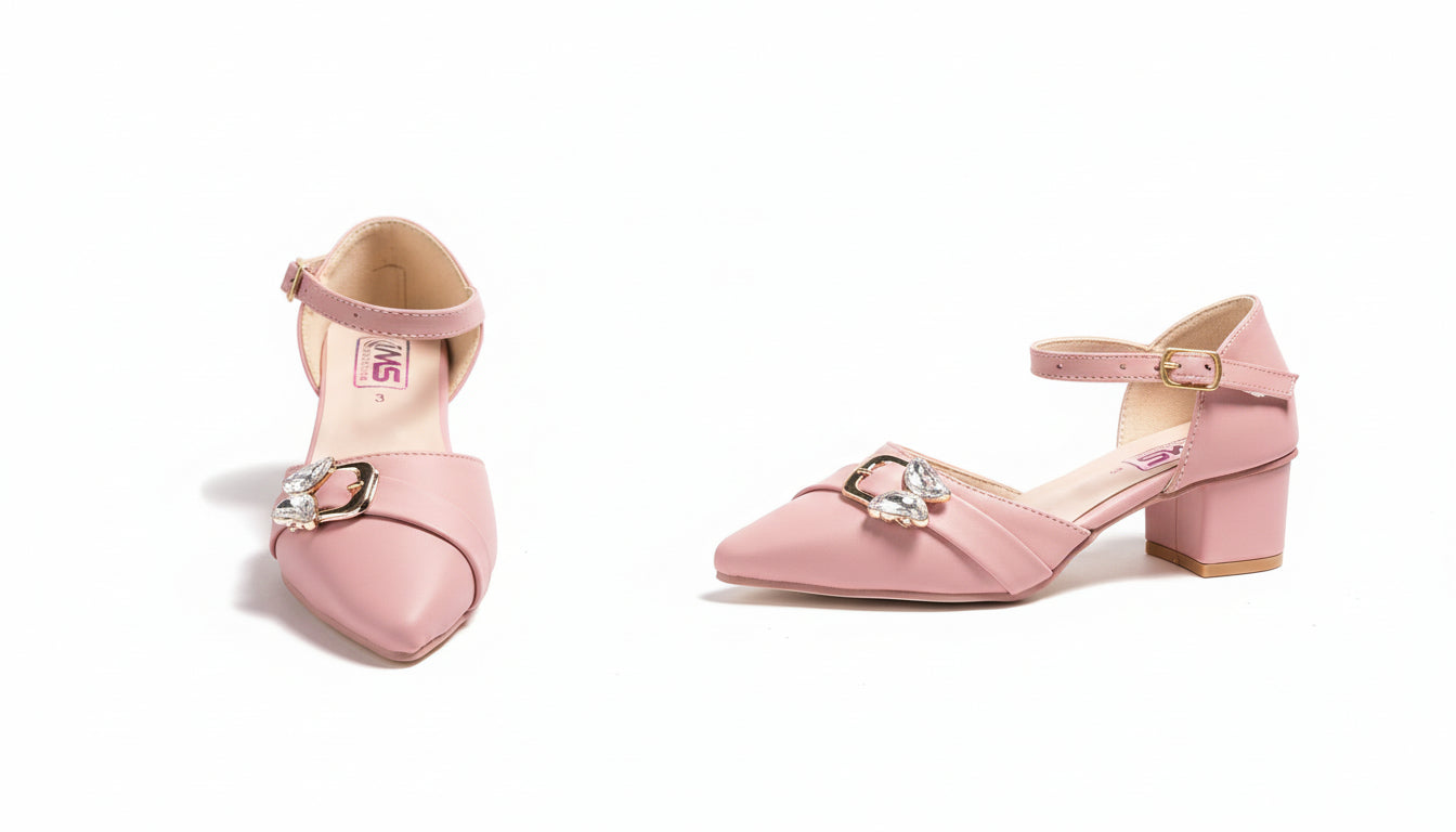 Low Heel Coat Shoes Elegant Ankle Strap Dress Sandals By Choti Si Walk