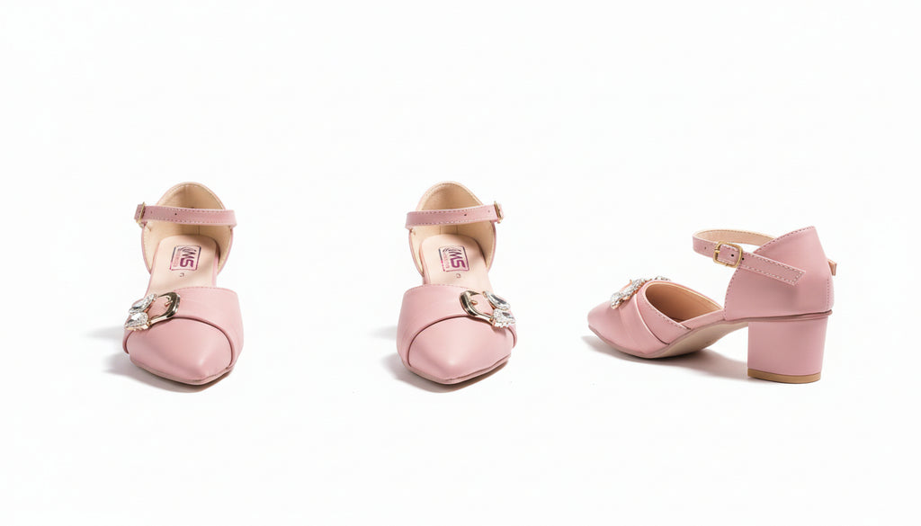 Low Heel Coat Shoes Elegant Ankle Strap Dress Sandals By Choti Si Walk